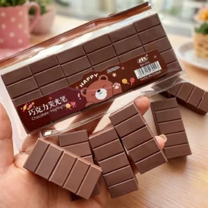 chocolate bar highlighter set | 6 color cute chocolate style soft tip highlighters