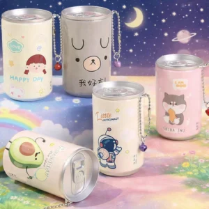kawaii cartoon can wet wipes (pack of 1) | portable pocket tissue wipes for kids & travel