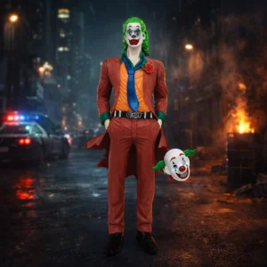 inspired by joker – chaos clown villain action figure (approx. 27cm) | premium collectible display statue