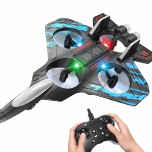 drone thunder fighter rc drone with gamepad remote | 360° flip, headless mode & one key return