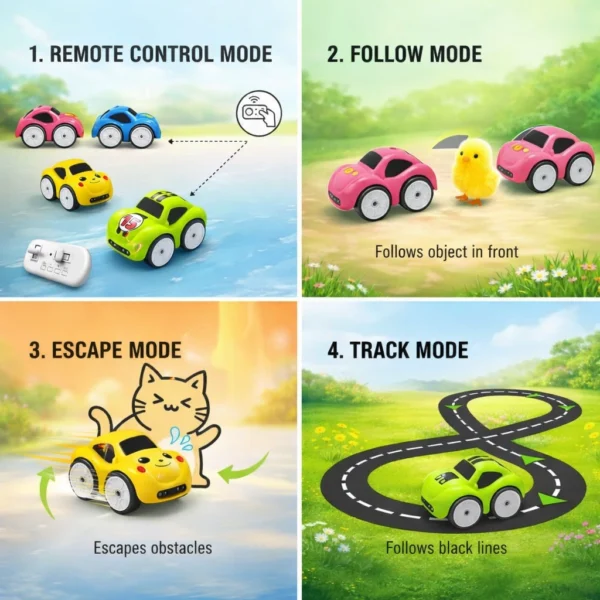 Smart Rc Cars Follow Me Mini Smart RC Car Toy with AI Tracking – Remote Control ...