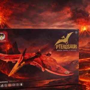 pterosaur rc drone – 4 axis flying dinosaur remote control drone with led lights & auto hover
