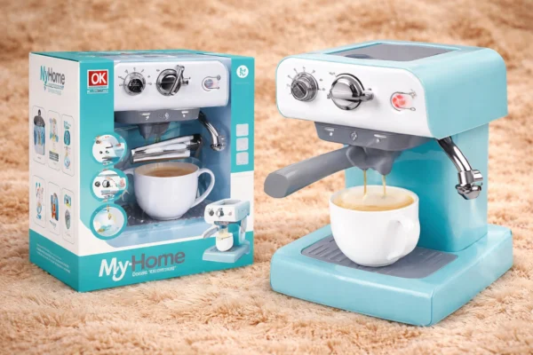 Electronic Coffee Machine Toy for Kids with Light, Sound & Steam Effect ...