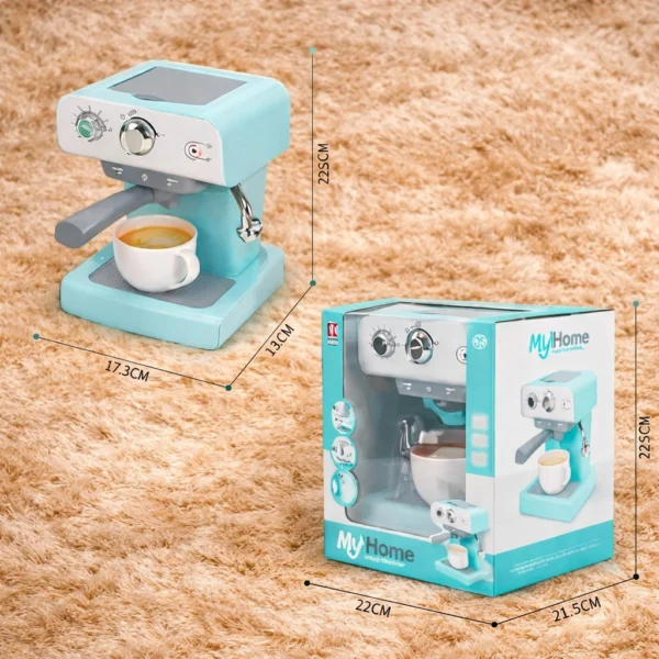 Electronic Coffee Machine Toy for Kids with Light, Sound & Steam Effect ...