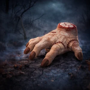 rc horror crawling hand with light & sound | remote control zombie hand toy