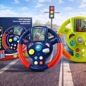 little driver kids steering wheel toy with lights & music | sound & signal driving toy for toddlers