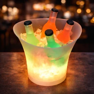 led light bluetooth ice bucket speaker | rgb glow party bucket