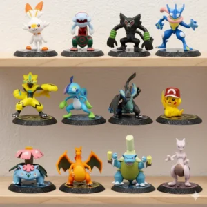 pokémon mini action figure set – 12 pcs | 6–8 cm collectible toys