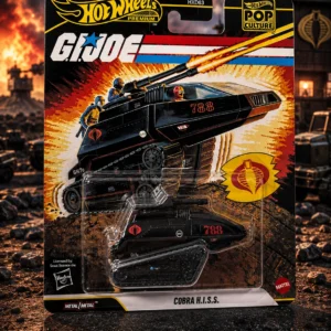 hot wheels premium cobra h.i.s.s. – g.i. joe pop culture die cast vehicle